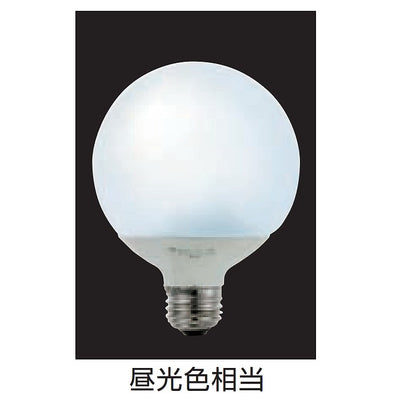 朝日電器（ELPA）　ボール電球形蛍光ランプ 40W形 E26　昼光色　【品番：EFG10ED/8-G041H】
