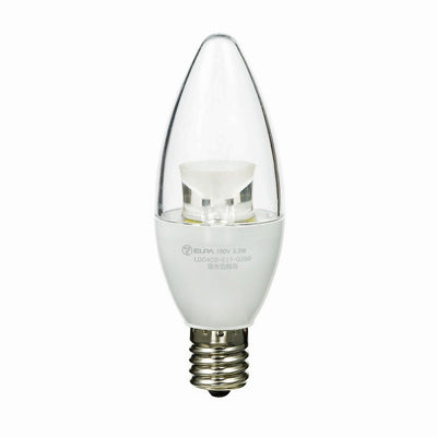朝日電器（ELPA）　シャンデリアタイプLED電球 E17　電球色　【品番：LDC4CL-E17-G351】