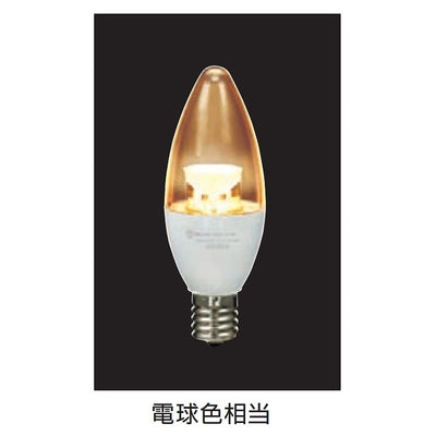 朝日電器（ELPA）　シャンデリアタイプLED電球 E17　電球色　【品番：LDC4CL-E17-G351】