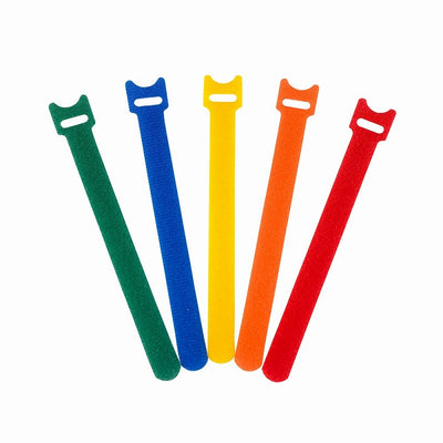 【メール便対応】朝日電器（ELPA）　makimaki マジックバンド 150mm・5本入　アソート　【品番：TUH-MT150（AS）】