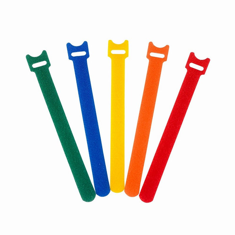 【メール便対応】朝日電器（ELPA）　makimaki マジックバンド 150mm・5本入　アソート　【品番：TUH-MT150（AS）】
