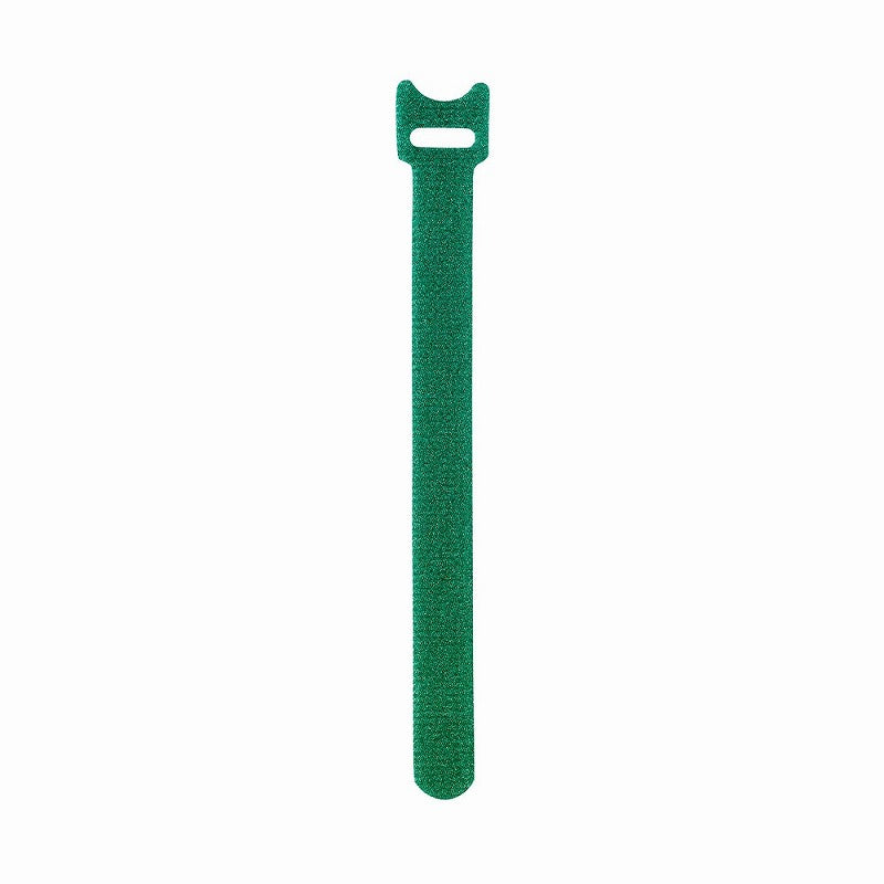 【メール便対応】朝日電器（ELPA）　makimaki マジックバンド 150mm・5本入　グリーン　【品番：TUH-MT150（GR）】
