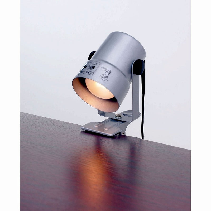 朝日電器（ELPA）　クリップライト　シルバー　【品番：SPOT-CR40（SL）】