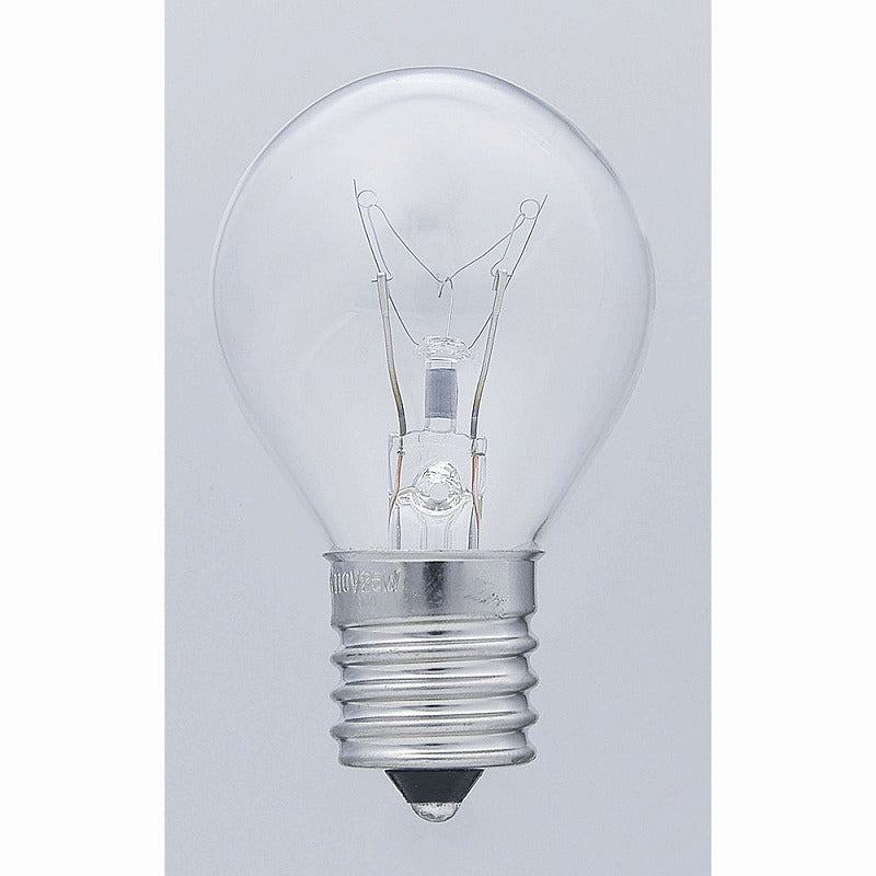 朝日電器（ELPA）　S型ミニ球 25W E17　クリア　【品番：G-20H（C）】
