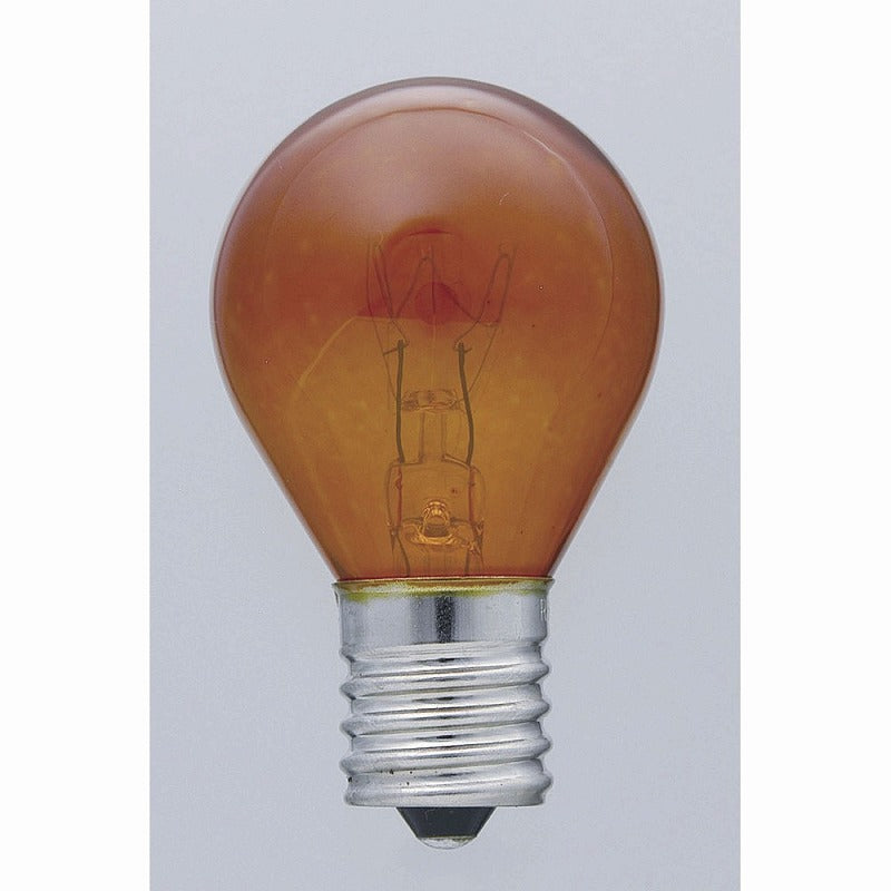 朝日電器（ELPA）　カラーS型ミニ球 25W E17　アンバー　【品番：G-20H（AM）】