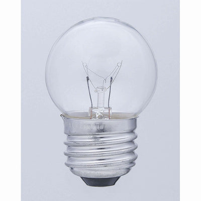 朝日電器（ELPA）　寸丸球 7W E26　クリア　【品番：G-130H（C）】◯