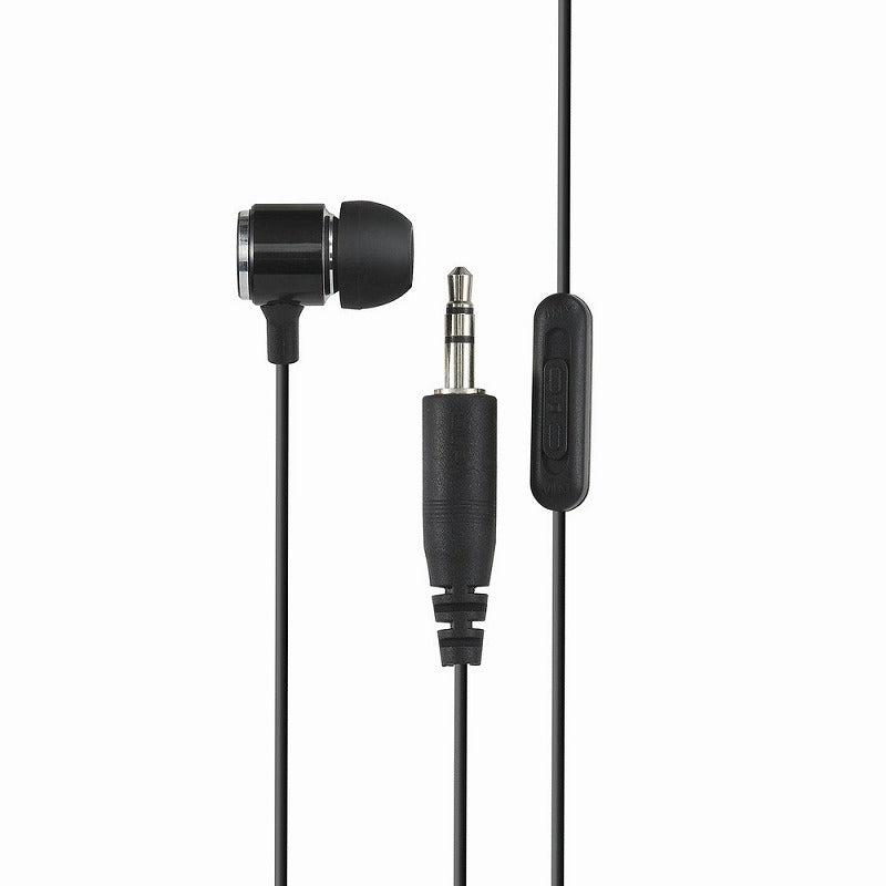 朝日電器（ELPA）　地デジTV用片耳イヤホン 高音質タイプ ボリューム付 3m　ブラック　【品番：RE-CLK03（BK）】