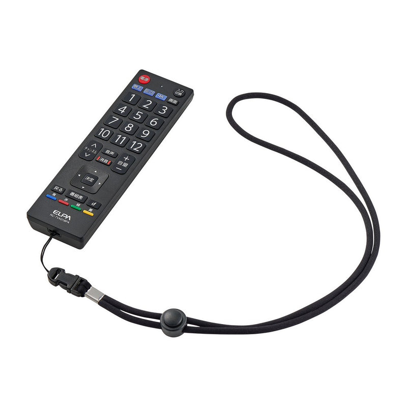 【廃番】朝日電器（ELPA）　薄型デザイン メーカー別テレビリモコン（パナソニック用）　【品番：RC-TV008PA】