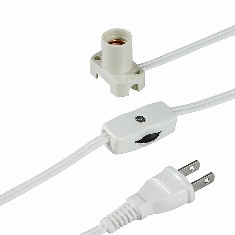 朝日電器（ELPA）　コード付ソケット 1.5m　ホワイト　【品番：KP-M1215NH（W）】