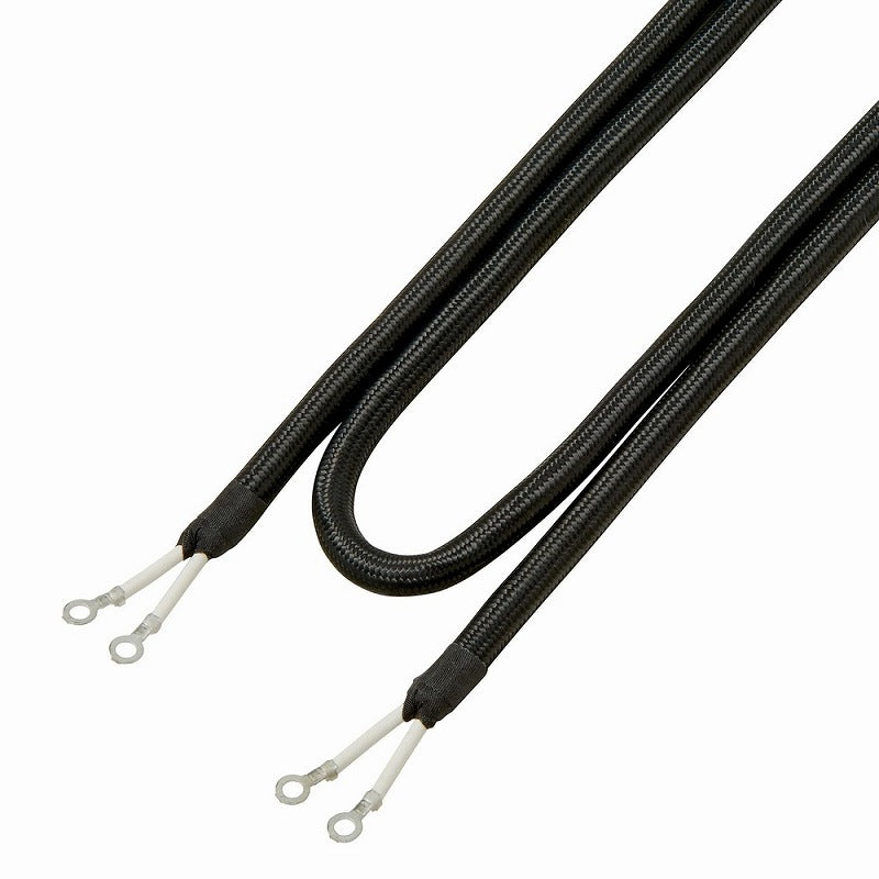 【メール便対応】朝日電器（ELPA）　吊下照明器具用丸打コード 2m　ブラック　【品番：RF-2H（BK）】