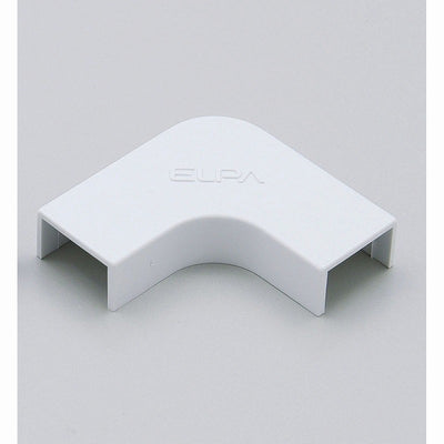 【メール便対応】朝日電器（ELPA）　ABSモール用ミニマガリ　ホワイト　【品番：MM-0H（W）】