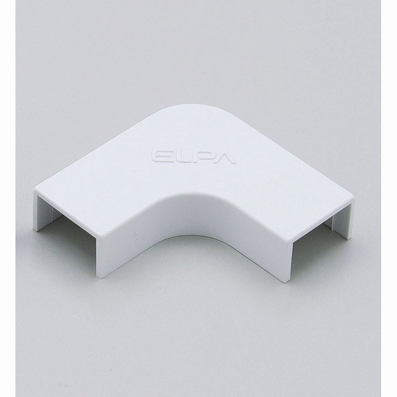 【メール便対応】朝日電器（ELPA）　ABSモール用ミニマガリ　ホワイト　【品番：MM-0H（W）】