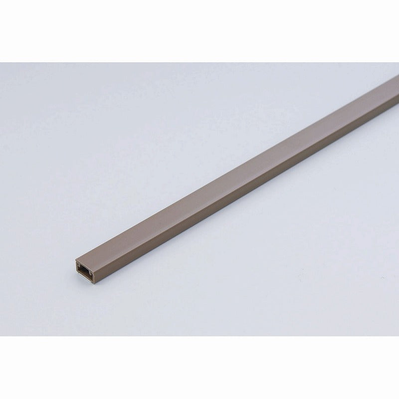 朝日電器（ELPA）　壁用テープ付ABSモール（ヘッダー仕様） ミニ 1m　ブラウン　【品番：MH-T01H（BR）】
