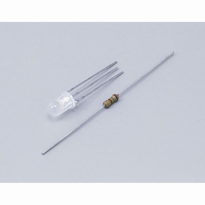 【メール便対応】朝日電器（ELPA）　LED（発光ダイオード） φ5mm　レッド/グリーン　【品番：HK-LED5H（RG）】