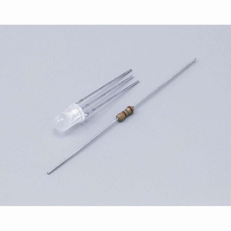 【メール便対応】朝日電器（ELPA）　LED（発光ダイオード） φ5mm　レッド/グリーン　【品番：HK-LED5H（RG）】