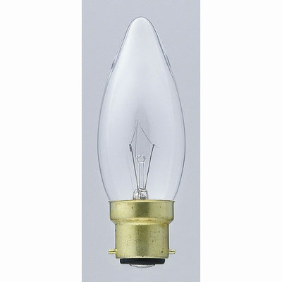 朝日電器（ELPA）　シャンデリア球 25W B22D　クリア　【品番：G-704H（C）】