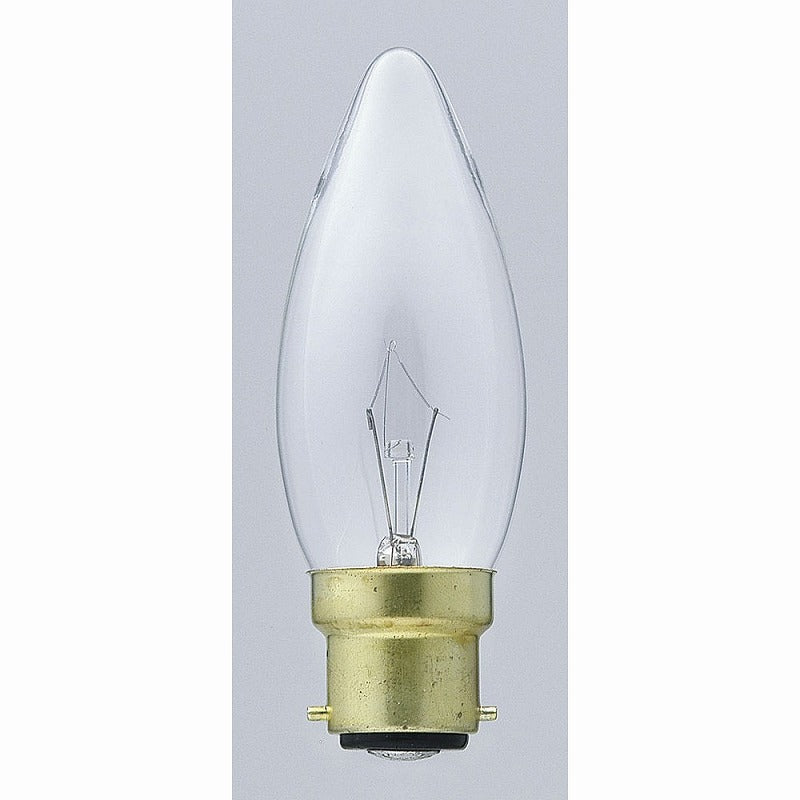 朝日電器（ELPA）　シャンデリア球 25W B22D　クリア　【品番：G-704H（C）】