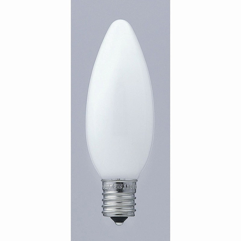 朝日電器（ELPA）　シャンデリア球 10W E17　ホワイト　【品番：G-601H（W）】