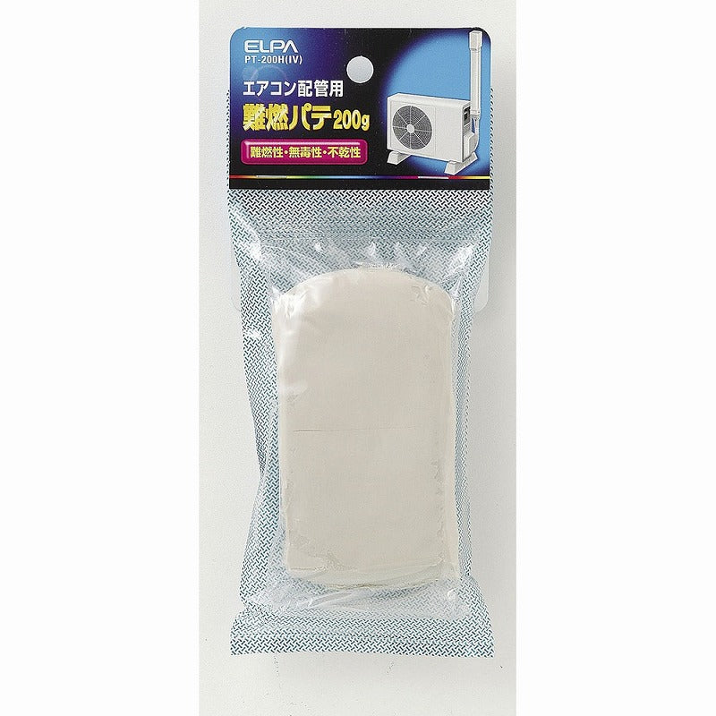 【メール便対応】朝日電器（ELPA）　難燃パテ200g　アイボリー　【品番：PT-200H（IV）】