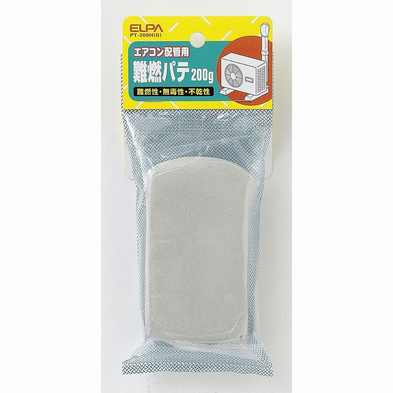 【メール便対応】朝日電器（ELPA）　難燃パテ200g　グレー　【品番：PT-200H（G）】