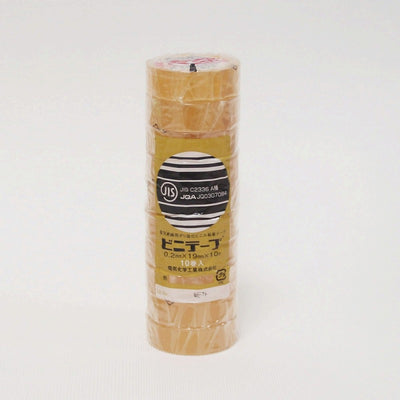 朝日電器（ELPA）　ビニテープ 19mm×10m 10巻入　クリア　【品番：#101 19X10M 10P/CL】