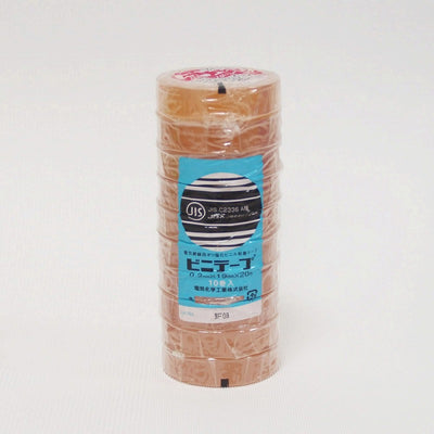 朝日電器（ELPA）　ビニテープ 19mm×20m 10巻入　クリア　【品番：#101 19X20M 10P/CL】