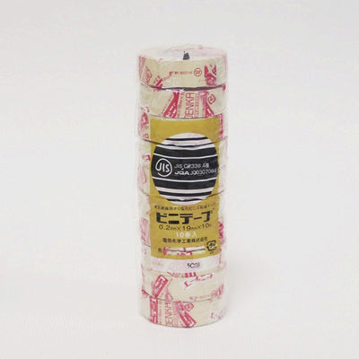 朝日電器（ELPA）　ビニテープ 19mm×10m 10巻入　アイボリー　【品番：#101 19X10M 10P/IV】