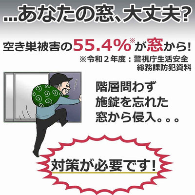 朝日電器（ELPA）　薄型ウインドウアラーム 開放検知　パールホワイト　【品番：ASA-M12（PW）】○