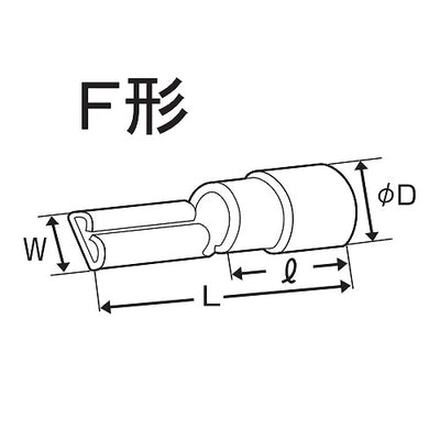 【メール便対応】朝日電器（ELPA）　差込形接続端子 FVDDF2-1875A-5　【品番：PS-42FH】