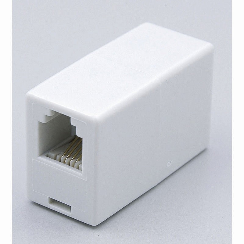 【在庫処分】朝日電器（ELPA）　中継コネクタ（6極4芯/2芯兼用）　【品番：TEA-001】