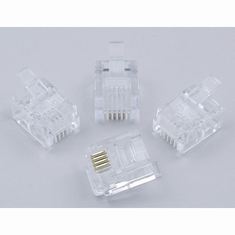 【メール便対応】朝日電器（ELPA）　モジュラープラグ　【品番：TEA-012】
