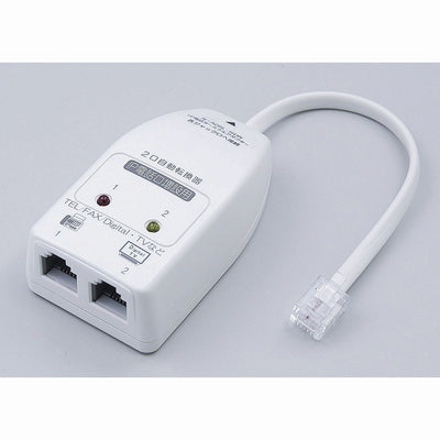 【在庫処分】朝日電器（ELPA）　ラインセレクター（6極2芯用）　【品番：TEA-031】