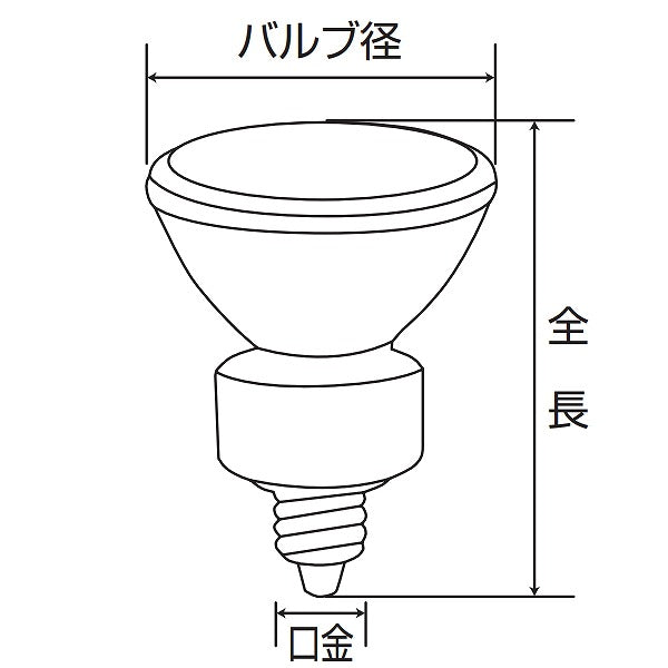 朝日電器（ELPA）　ダイクロハロゲン JDRφ50 75W形 E11 広角35°　【品番：G-169NH】