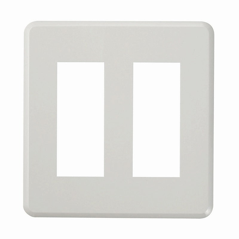 【メール便対応】朝日電器（ELPA）　エレガントプレート 大角形 6口用　ホワイト　【品番：PL-E33HN（W）】