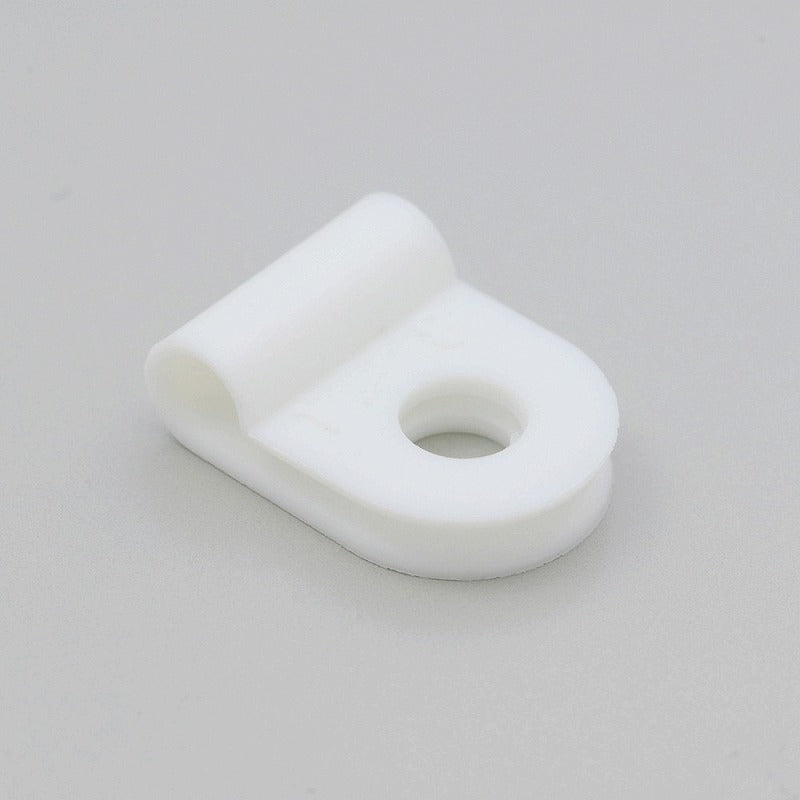 【メール便対応】朝日電器（ELPA）　ナイロンクランプ（ビス止めタイプ） 最大結束径φ5.0mm　ホワイト　【品番：PH-872NH（W）】