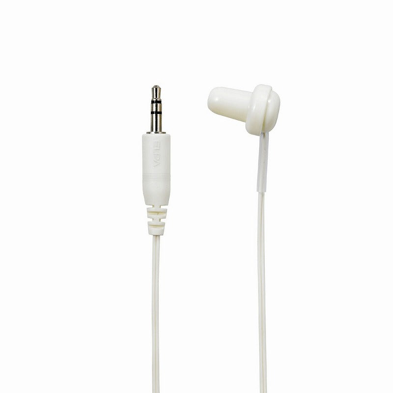 【メール便対応】朝日電器（ELPA）　地デジTV用片耳イヤホン 耳穴ロングタイプ 3m　アイボリー 　【品番：RE-STA03（IV）】