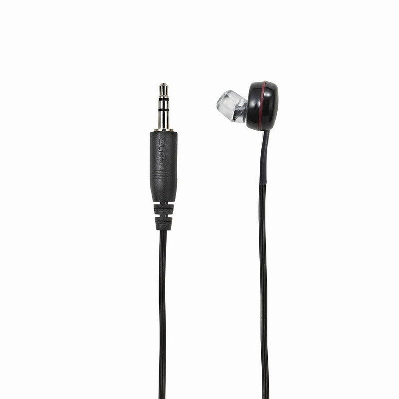 【メール便対応】朝日電器（ELPA）　地デジTV用片耳イヤホン 耳穴ショートタイプ 3m　ブラック　【品番：RE-STB03（BK）】