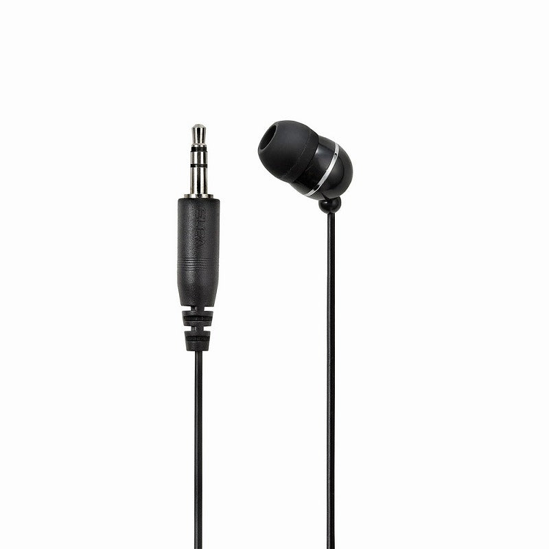 【メール便対応】朝日電器（ELPA）　地デジTV用片耳イヤホン カナルタイプ 3m　ブラック　【品番：RE-STK03（BK）】