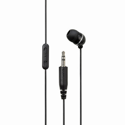 【メール便対応】朝日電器（ELPA）　地デジTV用片耳イヤホン カナルタイプ ボリューム付 3m　ブラック 　【品番：RE-STV03（BK）】