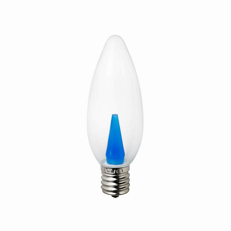 朝日電器（ELPA）　シャンデリアタイプLED装飾電球 E17　クリアブルー　【品番：LDC1CB-G-E17-G329】