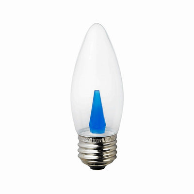 朝日電器（ELPA）　シャンデリアタイプLED装飾電球 E26　クリアブルー　【品番：LDC1CB-G-G339】