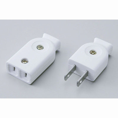 【メール便対応】朝日電器（ELPA）　平形コネクター　ホワイト　【品番：A-21H（W）】