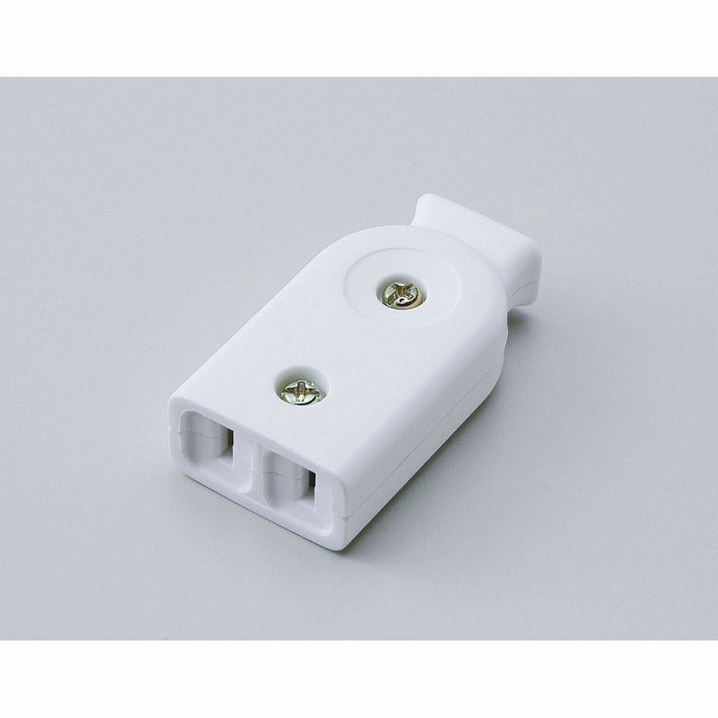【メール便対応】朝日電器（ELPA）　平形ボディ　ホワイト　【品番：A-23H（W）】