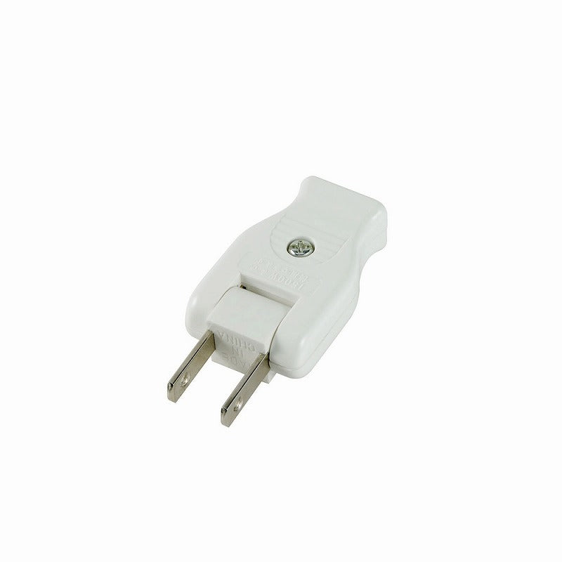 【メール便対応】朝日電器（ELPA）　ムービープラグ　ホワイト　【品番：A-24H（W）】