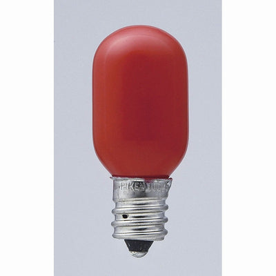 朝日電器（ELPA）　カラーナツメ球 5W E12 2個入　レッド　【品番：G-10H（R）】