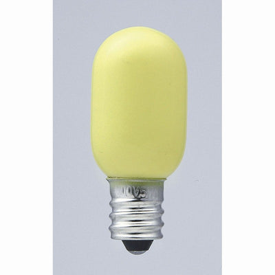 朝日電器（ELPA）　カラーナツメ球 5W E12 2個入　イエロー　【品番：G-10H（Y）】