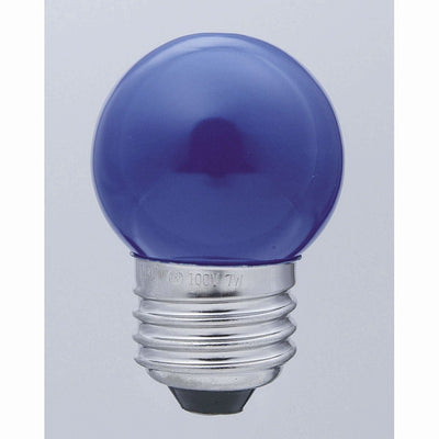朝日電器（ELPA）　寸丸球 7W E26　ブルー　【品番：G-13H（BL）】