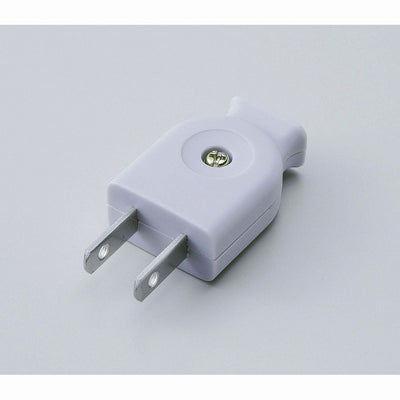 【メール便対応】朝日電器（ELPA）　平形プラグ　グレー　【品番：A-22H（GY）】