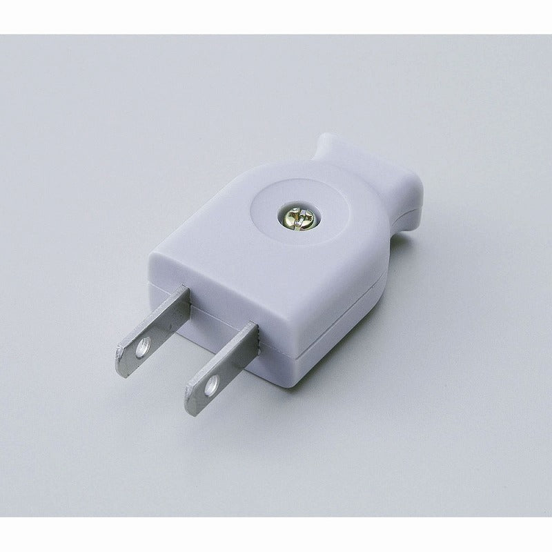 【メール便対応】朝日電器（ELPA）　平形プラグ　グレー　【品番：A-22H（GY）】