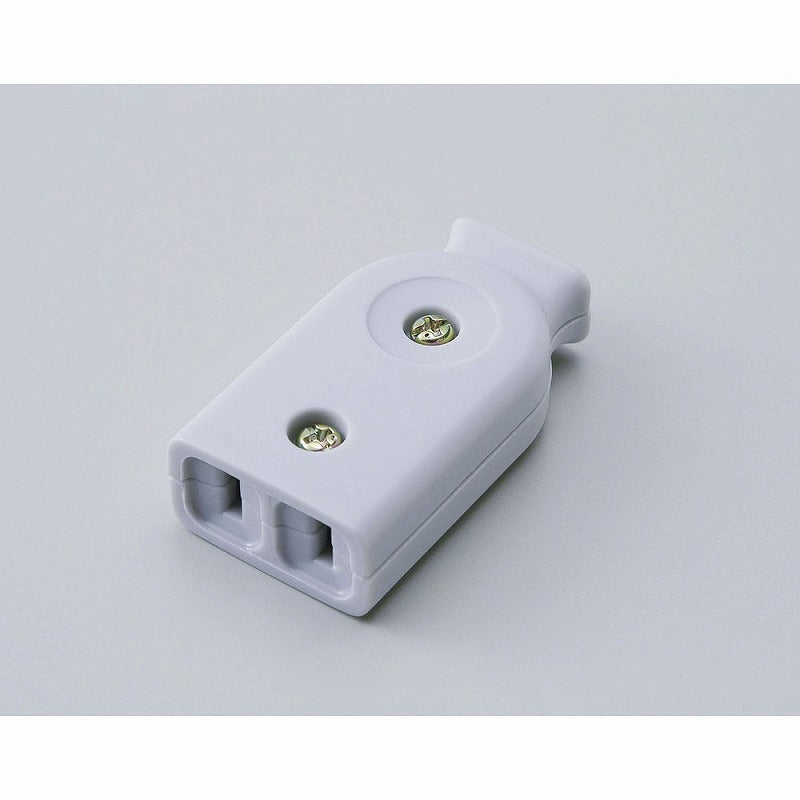 【メール便対応】朝日電器（ELPA）　平型ボディ　グレー　【品番：A-23H（GY）】